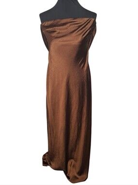 mac duggal charmeuse ruffle strap maxi dress Pink and Green Charmeuse Ruffle Strap Crossover Ombre Gown